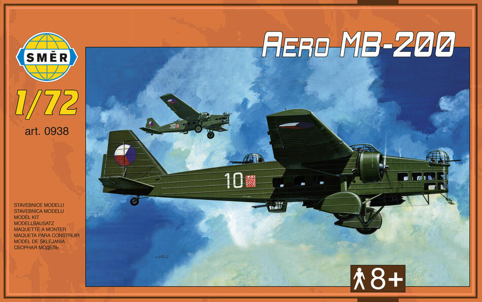 Model Směr Aero MB-200 1:72 22,3 x 31,2 cm