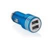 Adaptér do auta GoGEN kovový bezpečnostní hrot, 2x USB - modrý