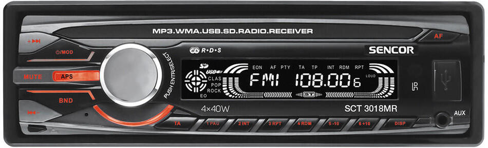 Autorádio s USB/SD/RDS Sencor SCT 3018MR