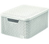 Box Curver Style M 18L s víkem krémově bílý