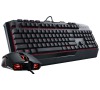 Cooler Master Devastator II, herní set klávesnice a myši, červené LED, US layout, černá