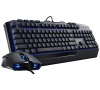 Cooler Master Devastator II, herní set klávesnice a myši, modré LED, US layout, černá