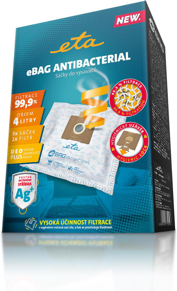 Sáčky do vysavače ETA eBag Antibacterial 9600 68020