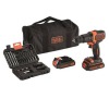 Aku vrtačka Black&Decker BDCHD18BS32, 2 aku