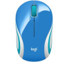 Myš Logitech M187 / optická / 3 tlačítka / 1000dpi - modrá