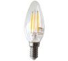 Žárovka LED Tesla Crystal Retro svíčka, 4W, E14, teplá bílá