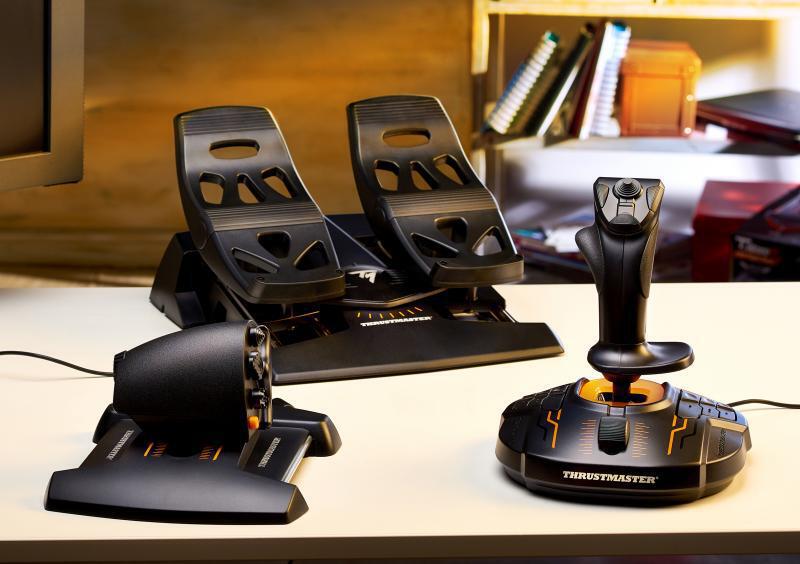 Thrustmaster Joystick T16000M FLIGHT PACK + plynový pedál + pedálová sada, pro PC (2960782)