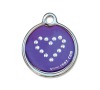 Známka Rogz Purple Chrome kovová L
