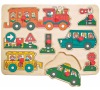 Puzzle na desce "Doprava" WOODY