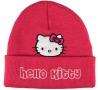 Zimní čepice tm. růžová "Hello Kitty" LICENCE