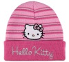 Zimní čepice pruhovaná "Hello Kitty" LICENCE