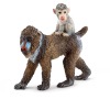 Zvířátko - samice Mandrill s mládětem na zádech SCHLEICH