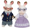 Babička a dědeček "chocolate" králíci Sylvanian family