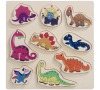 Puzzle na desce - dinosauři WOODY