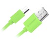Kabel GoGEN USB/micro USB, 0,9m - zelená