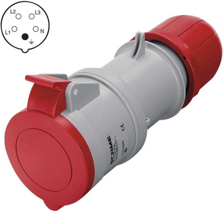 Scame spojka 5P 32A/400V, IP44 (A6313)