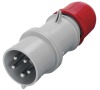Vidlice 5P 32A/400V IP44 bezšroubová