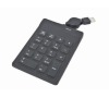 Klávesnice GEMBIRD KEYPAD USB numerická klávenice, flexibilní
