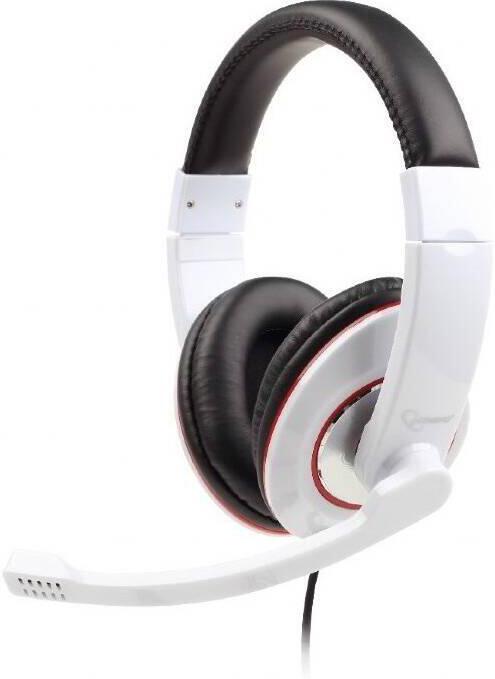 Sluchátka s mik Gembird MHS-001 Gaming glossy white