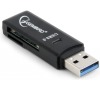 Čtečka karet USB 3.0, mini design, UHB-CR3-01, GEMBIRD