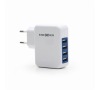 Nabíječka USB, 3100mA, bílá, 4x USB