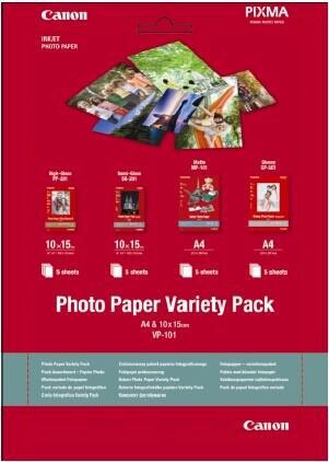 Canon VP-101, A4, 10x15 Variety Pack (0775B079)