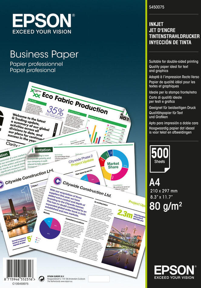 Epson Business Paper 80gsm 500 listů (C13S450075)