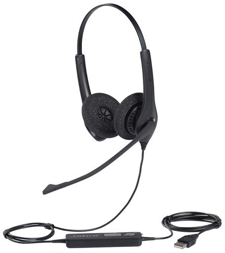 Jabra BIZ 1500 / Stereo / USB / Drát / Černá (1559-0159)