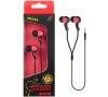 Sluchátka stereo PLUS EM108 červená (2300103)