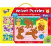 Sametové puzzle  4 v 1 - domácí mazlíčci