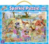 Třpytivé puzzle - psí závody 2*
