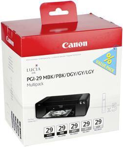 Canon PGI-29 MBK / PBK / DGY / GY / LGY / CO Multi pack (4868B018)