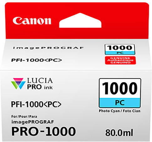 Canon PFI-1000 PC, photo azurový (0550C001)