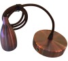 VZOREK KABEL S OBJÍMKOU E27 max. 40W, červený lesk.chrom Massive LEDKO/00415