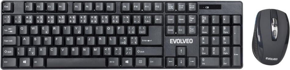 EVOLVEO WK-142, set bezdr. klávesnice a myši