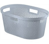 Koš na prádlo Curver Infinity Dots 40L šedý