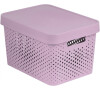 Box Curver Infinity Dots 17L s víkem růžový