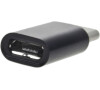 Aligator Adaptér microUSB - USB-C černý pro nabíječky a datové kabely