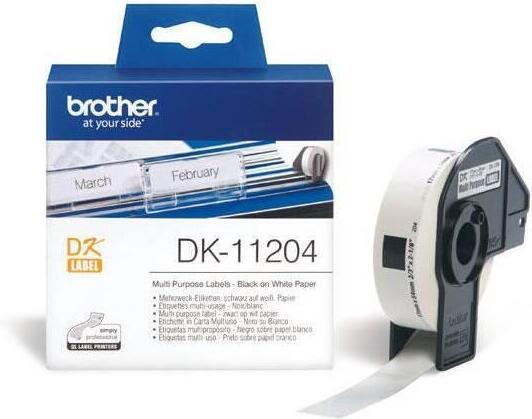 Brother DK-11204 (papírové / univerzální štítek - 400 ks) (DK11204)