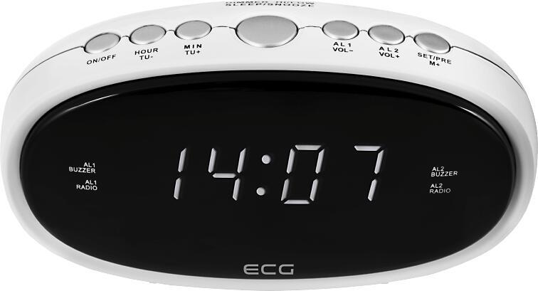 Stolní hodiny ECG DH 010, bílé