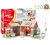 Puzzle 3D Dům "SLADKÁ VILA" / led - 84 dílků