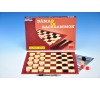 Hra Dáma a Backgammon společenská hra v krabici