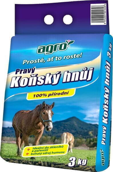 Hnojivo Agro Pravý koňský hnůj 3 kg