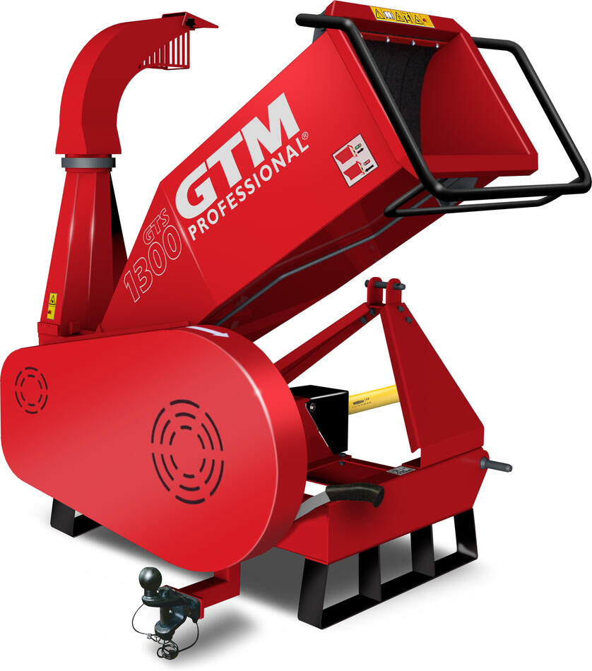 GTM GTS 1300 PTO, drtič dřeva s pohonem na hřídel