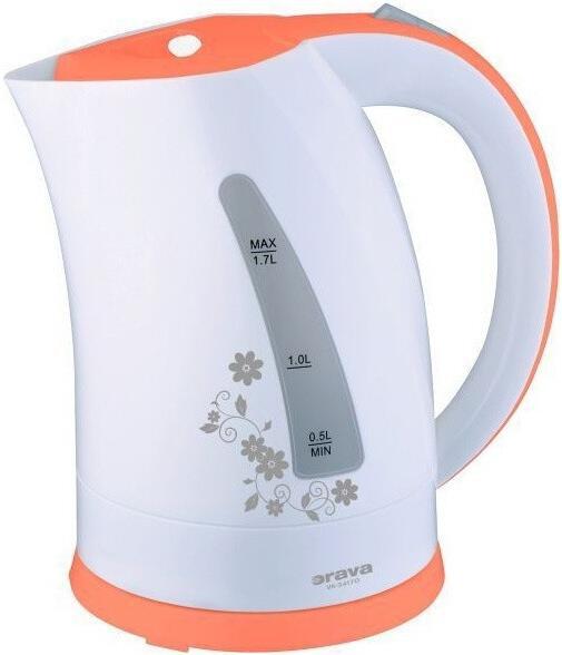 Varná konvice 1,7 l, bílo-oranžová Orava (VK-3417 P)