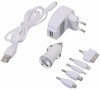 Nabíječka telefonu 220/12V (iPhone 4/5/6, micro USB, Nokia) COMPASS
