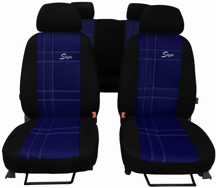 Autopotahy S-TYPE ALCANTARA modré SIXTOL