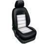 Autopotahy KIA CEED II, od r.2012, AUTHENTIC LEATHER, černobílé SIXTOL