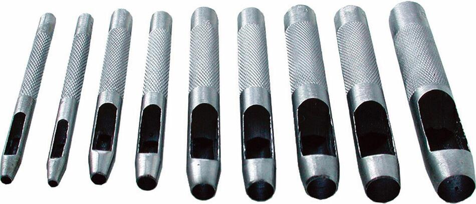 Děrovač kůže, sada 9ks, 2-3-4-5-6-7-8-9-10mm EXTOL-CRAFT
