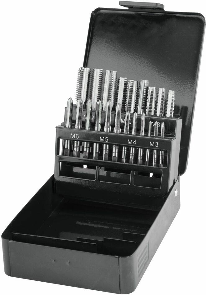 Závitníky, sada 21ks, M3-M4-M5-M6-M8-M10-M12 EXTOL-CRAFT